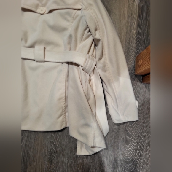 JOU JOU cream double breasted peacoat - Picture 6 of 16